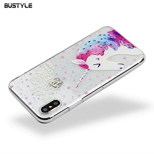 Cartoon UV printing Thin soft TPU phone case for iPhone 8 plus X Xr Xs max