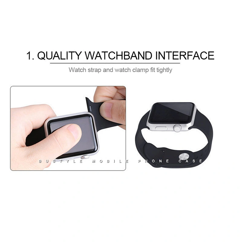 Factory Price Candy Color Soft Silicone Sport Watch Strap For Apple watch