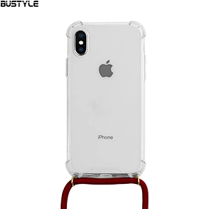 Latest colorful necklace phone case UV printing full protection cross body cover for iPhone X XS MAX