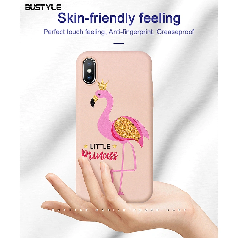 Custom UV printing Candy colors liquid silicone Rubber phone case for iphone x xr xs max cases