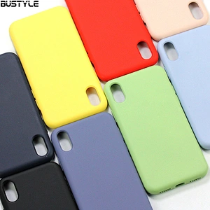 Custom UV printing Candy colors liquid silicone Rubber phone case for iphone x xr xs max cases