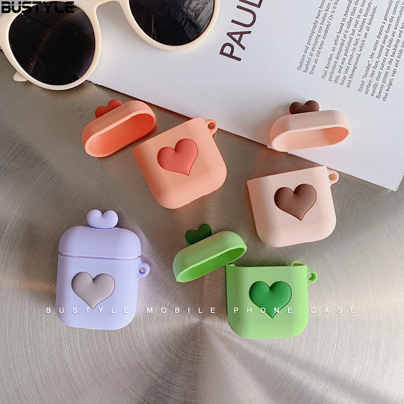 Love Heart ShockProof Protective Cover Soft Silicone Case For Apple AirPod