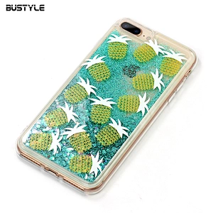 Glitter liquid quicksand shockproof phone case for iPhone x