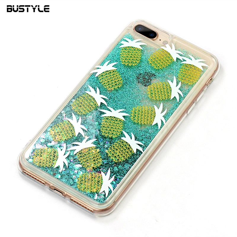Glitter liquid quicksand shockproof phone case for iPhone x