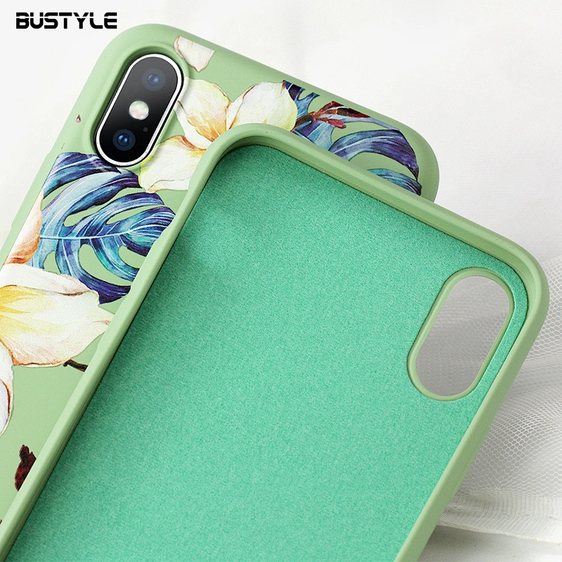 Custom UV printing Candy colors liquid silicone Rubber phone case for iphone x xr xs max cases