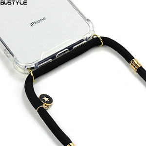 Latest colorful necklace phone case UV printing full protection cross body cover for iPhone X XS MAX