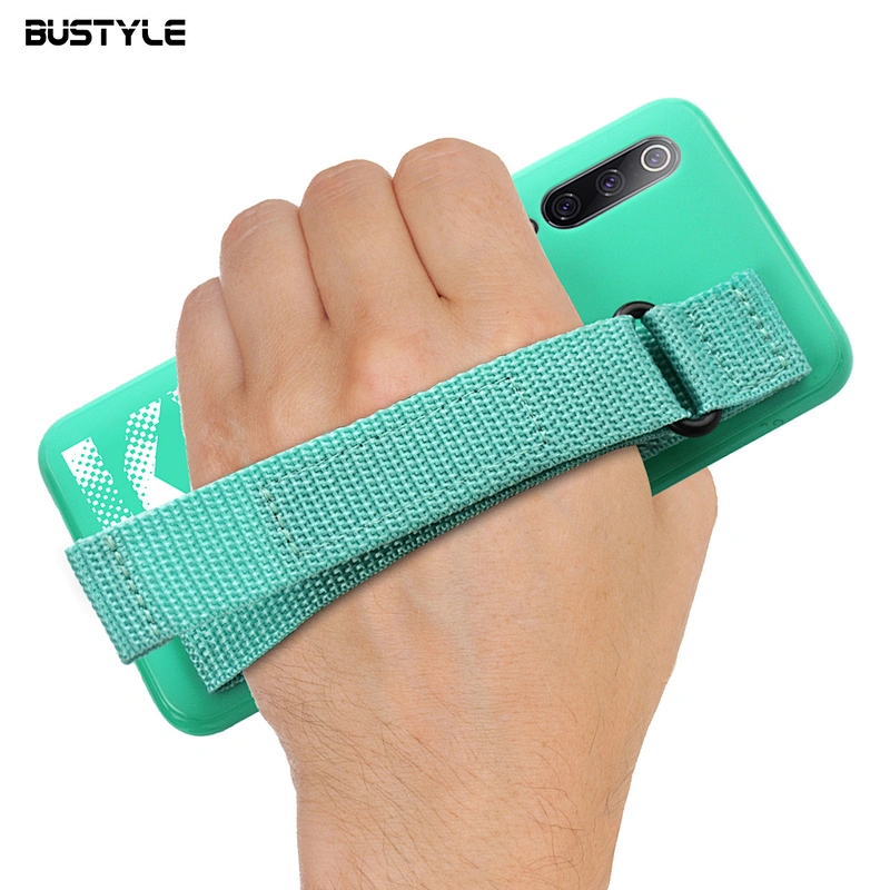 Wristband design canvas strap stand IMD phone case for xiaomi 9