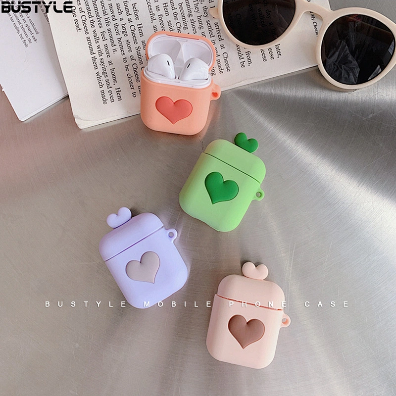 Love Heart ShockProof Protective Cover Soft Silicone Case For Apple AirPod