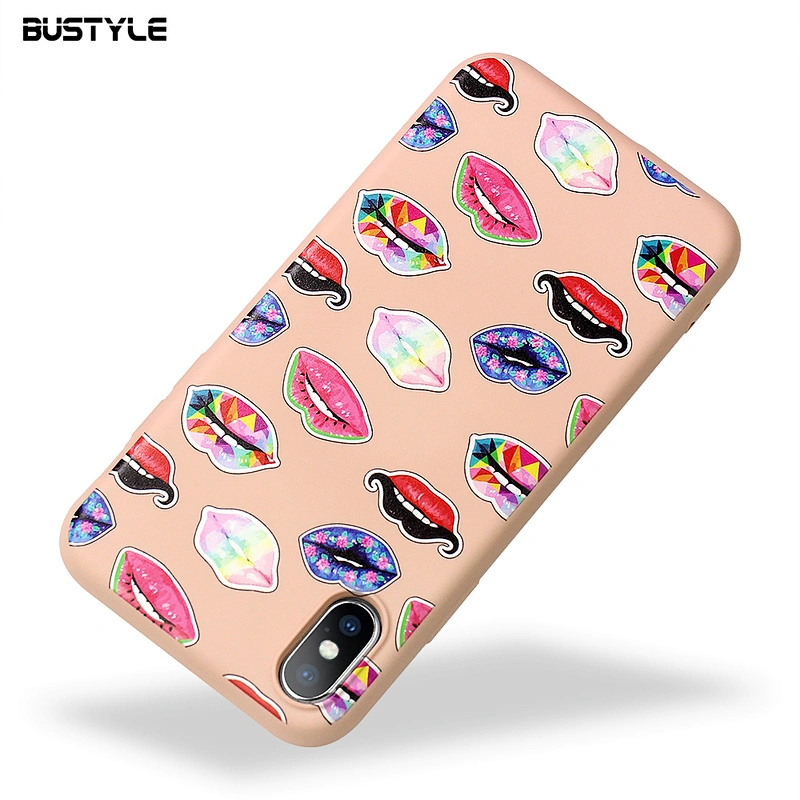Custom UV printing Candy colors liquid silicone Rubber phone case for iphone x xr xs max cases