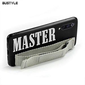 Wristband design canvas strap stand IMD phone case for xiaomi 9