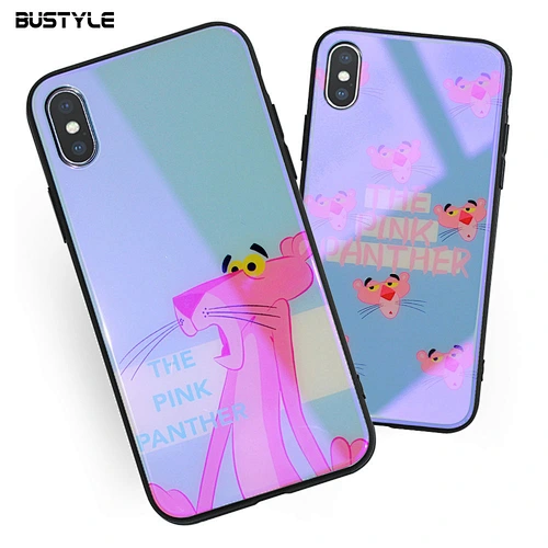 Free samples purple dazzle light Tempered Glass mobile phone case for iPhone x xr xs max