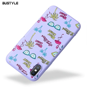 Custom UV printing Candy colors liquid silicone Rubber phone case for iphone x xr xs max cases