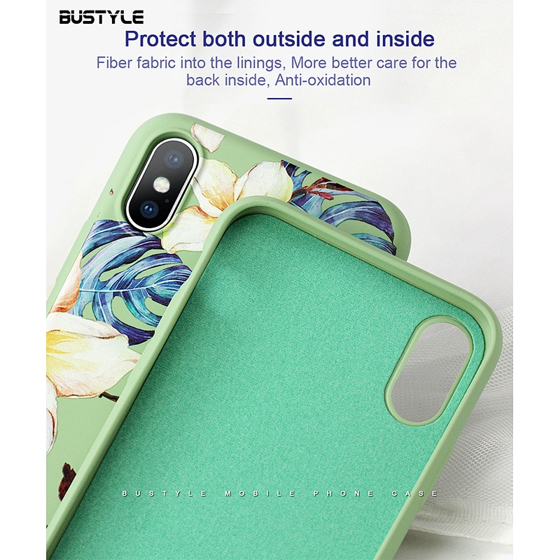 Custom UV printing Candy colors liquid silicone Rubber phone case for iphone x xr xs max cases