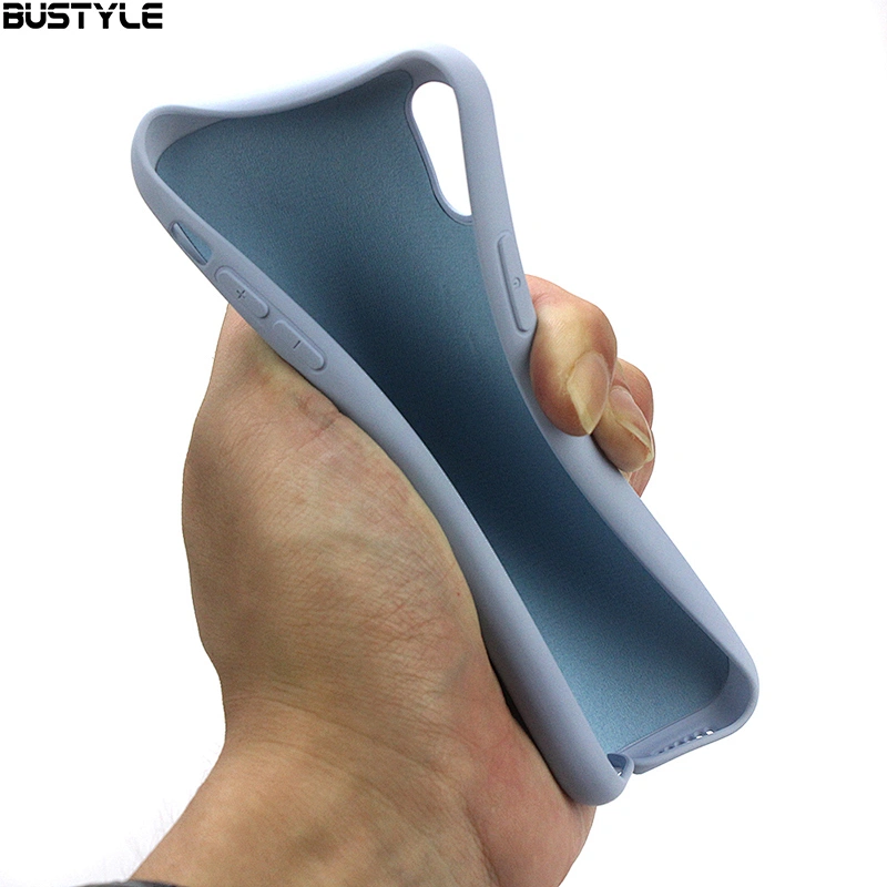 Custom UV printing Candy colors liquid silicone Rubber phone case for iphone x xr xs max cases