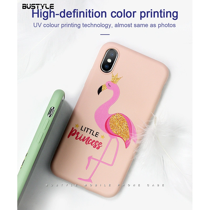Custom UV printing Candy colors liquid silicone Rubber phone case for iphone x xr xs max cases