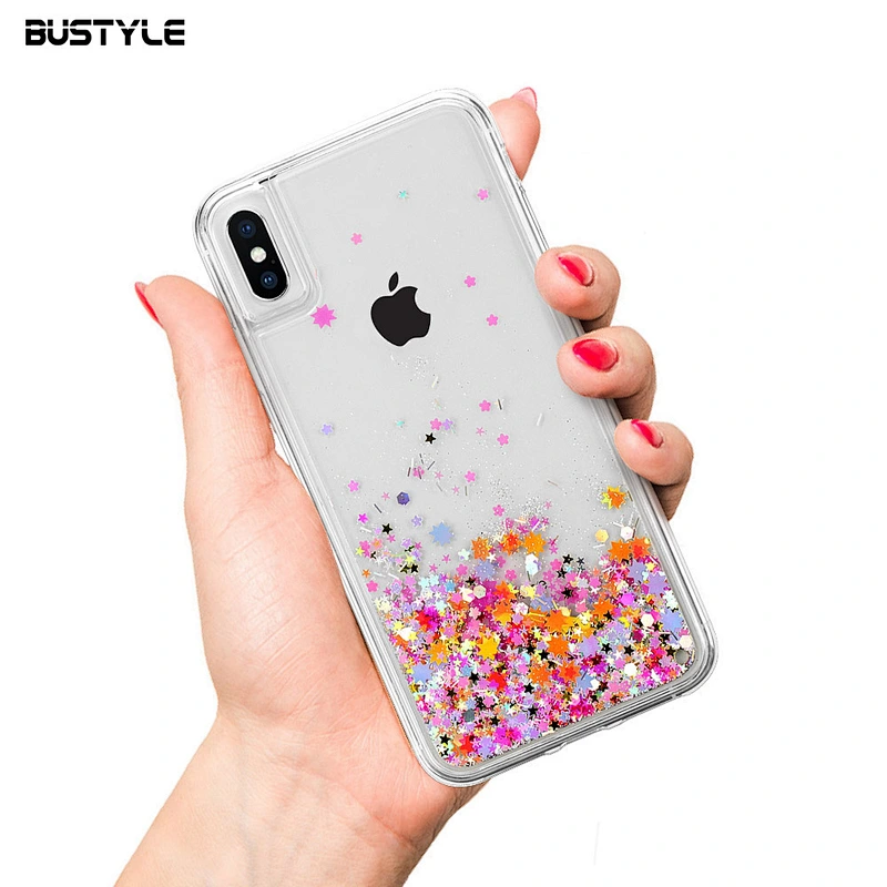 Newest luxury bling bling Dynamic liquid quicksand shockproof phone case for iPhone x xr xs max