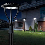 Photocell Sensor 90W 120W 150W ETL Certified IP65 AC 5-Year Warranty Aluminum LED Post Top Light for Landscape Lighting