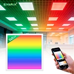 Smart WiFi LED Panel Light RGBCW 603x603mm Ultra-Thin 20W+12W 2700LM Dimmable Ceiling Lamp Tuya App Control 16 Million Aluminum
