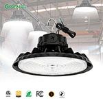 150W High Bay UFO LED Canopy Light for Warehouses Power & CCT Tunable AC120V-277V IP65 Rating