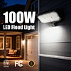 100W 80W 60W Adjustable Wattage 3CCT Tunable LED Flood Light IP65 Waterproof Outdoor LED Flood Light with PC Lens AC120-277/347V