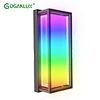 ETL Certified Smart WiFi Controlled 12-Inch Square Aluminum IP65 Waterproof RGBCW LED Wall Light for Outdoor Garden Use 5-Year