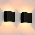 25W LED Wall Light IP65 Waterproof Outdoor Street Lamp 5CCT Switchable 2700K-5000K Aluminum Wall Sconce ETL 5-Year Warranty