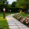 ETL DLC Certified LED Bollard Light 24W 140LM/W IP65 Waterproof 5 Year Warranty Pathway Lighting Switchable Wattage & CCT