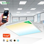 1x4 2x2 2x4 30W 50W 60W 135lm/w WIFI Panel Lights 0-10V Dim ETL DLC Led Back Lit Panel Light Ceiling Light for Office Room