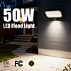Outdoor LED Flood Light with PIR Motion Sensor 50W Cold Warm White Reflective Waterproof IP65 for Garden Induction Lighting