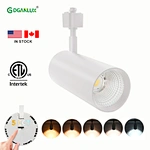 ETL/DLC Certified 30W COB LED Track Light White 5CCT CRI90 Triac Dimmable Track Light