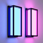 Modern LED Wall Lamp Black up and Down Wall Light Outdoor Wall Sconce Outside Lights for House 5CCT Color Exterior Light Fixture