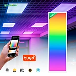 Super Slim 1x4ft RGBCW LED Panel Light 40W Multi-Color Backlit Ceiling Light Smart Recessed Commercial Project Office ETL