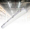 High Performance Linkable 4FT LED Vapor Light 45W 3Power 3CCT IP65 AC120-277V White Industrial Warehouse Lighting
