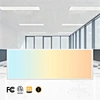Office Drop Ceiling Tiles 2X4ft Aluminum Color Power Tunable Flat Back Led Panel Light DLC 5.1 ETL Certified IP44 5-Year