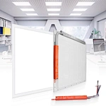 LED Flat Panel Light 2x2 1x4 2x4 with Emergency Battery Backup  3CCT Commercial Troffer ETL DLC Certified US Stock
