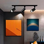 Black Color 20/25/30W Adjustable LED Track Light 5CCT CRI90+ 18/24/36/60° Beam Angle Commercial Track Lighting