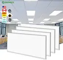 2x4 FT Dimmable LED Flat Panel ETL DLC Certified IP44 Rated 5-Year Warranty Commercial Light Fixture for Office & Retail