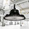 Stock North America UFO High Bay Light 90-150W IP65 Anti-Glare 5000K Remote Control for Roads Warehouses Workshops ETL Certified