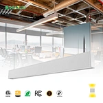 High Quality 4FT Suspended Strip Tube Light AC120-347V 3Power&3CCT Tunable Linkable Lamp up Down Bright Pendant Led Linear Light