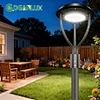 IP65 High Lumen AC Aluminum 90W-150W ETL Certified 3000K Remote/Motion Sensor LED Post Top Light for Landscape Garden 5-Year