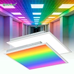 New Arrival RGB CW 2*2FT Smart Led Light WiFi Phone App Controlled Aluminum Flat LED Panels for Home Office