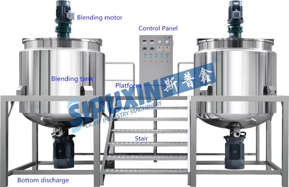 Liquid Washing Homogenizing Mixer blending tank