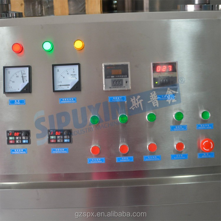 30L Vacuum homogenizing machine with bottom homogenizer (8)