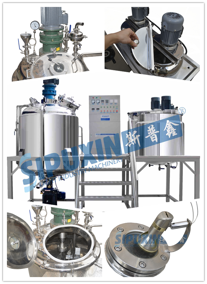 fixed type vacuum homogenizer emulsify machine