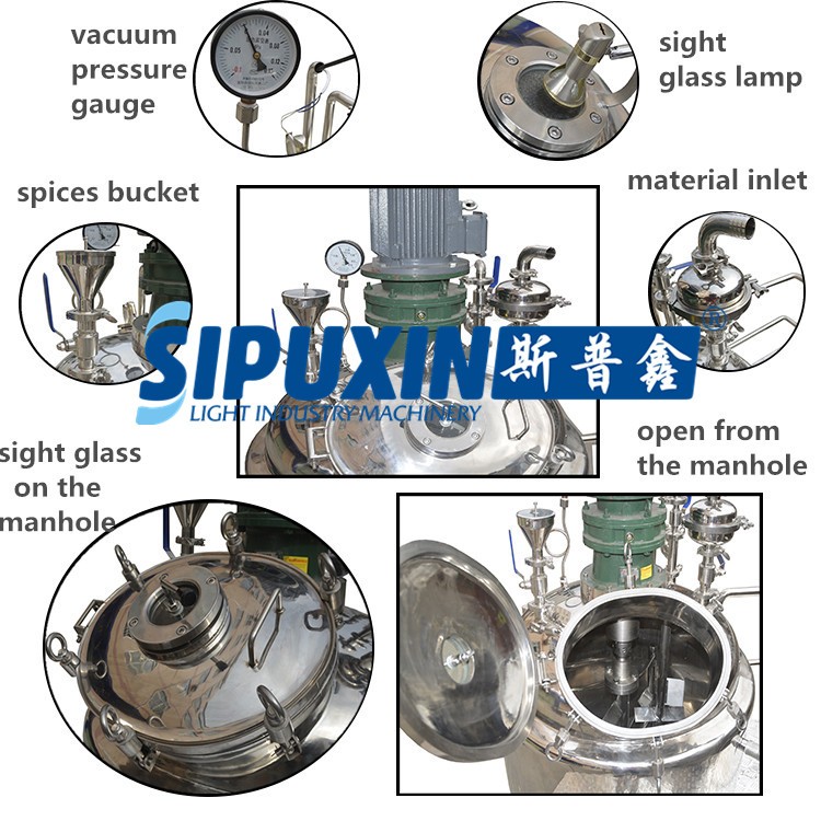 Seal cover of vacuum homogenizer emulsify machine