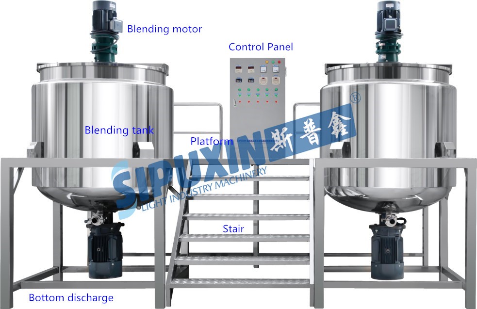 Liquid Washing Homogenizing Mixer blending tank
