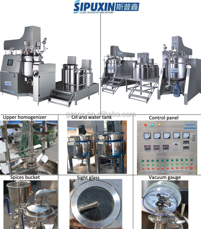 Upper vacuum homogenizer details 11
