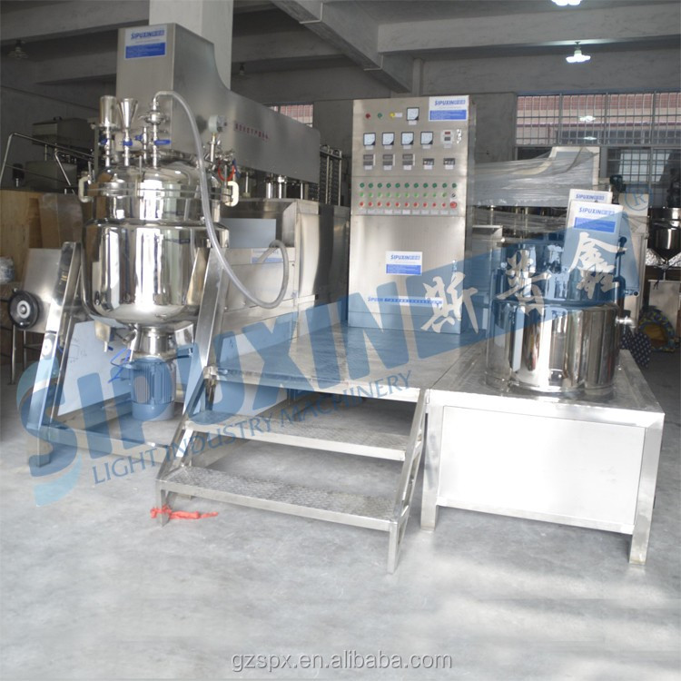 150L Vacuum homogenizing emulsifing machine with bottom homogenizer (12)