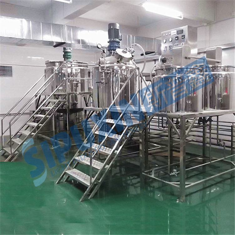 three combined tanks vacuum emulsifier