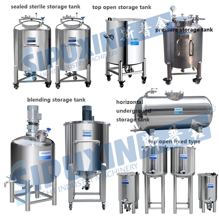 Main types of storage tanks in Sipuxin